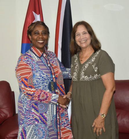 Llega a Cuba la Presidenta de la Cámara de Representantes de la República de Trinidad y Tobago 